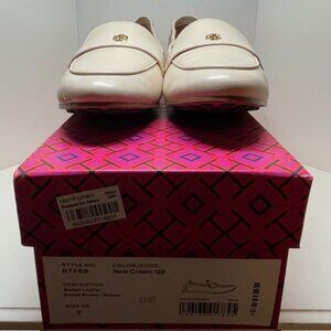 Tory Burch Cream Ballerina Leather Loafer